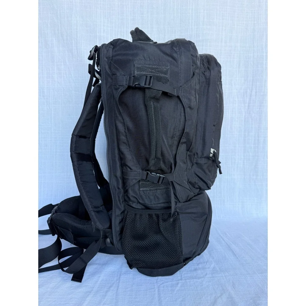 Rare 90s Vintage L.L. Bean Black Travel Hiking Backpack Duffle Internal Frame